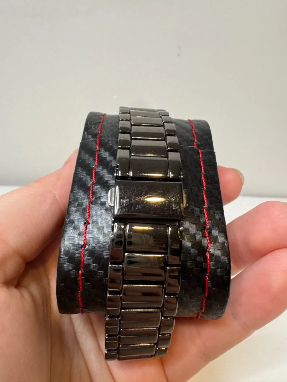 Marabello Sport MS007 Black Metal Quartz Watch 3 ATM 30 Meter Water Resistant Sm
